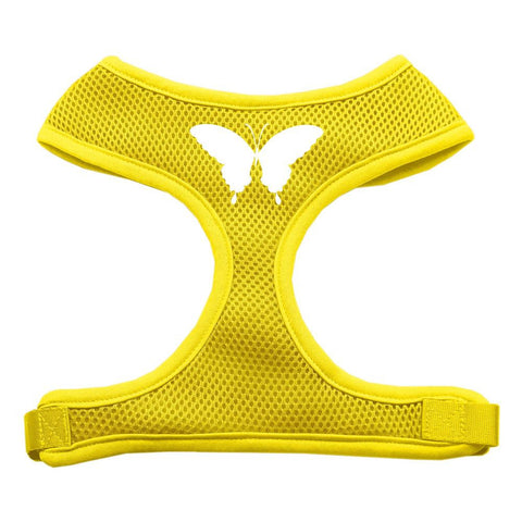 Butterfly Design Soft Mesh Harnesses Yellow Large