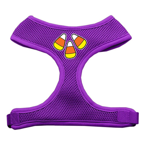 Candy Corn Design Soft Mesh Harnesses Purple Small