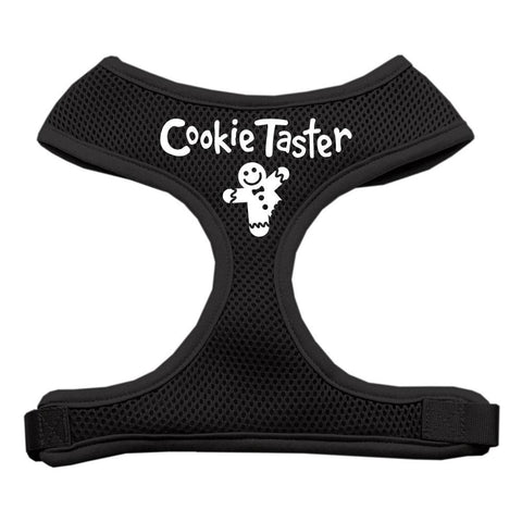 Cookie Taster Screen Print Soft Mesh Harness Black Large