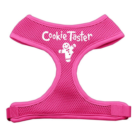 Cookie Taster Screen Print Soft Mesh Harness Pink Extra Large