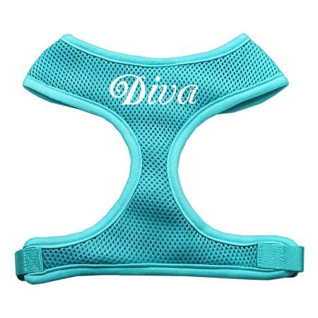 Diva Design Soft Mesh Harnesses Aqua Large