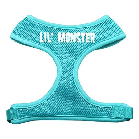 Lil' Monster Design Soft Mesh Harnesses Aqua Large