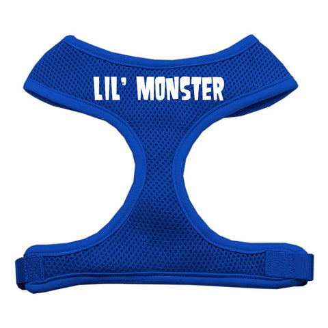 Lil' Monster Design Soft Mesh Harnesses Blue Medium