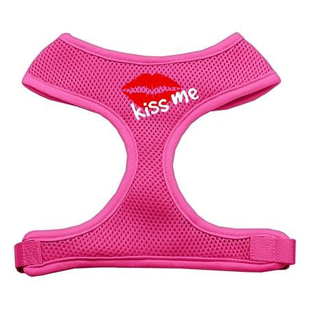 Kiss Me Soft Mesh Harnesses Pink Extra Large