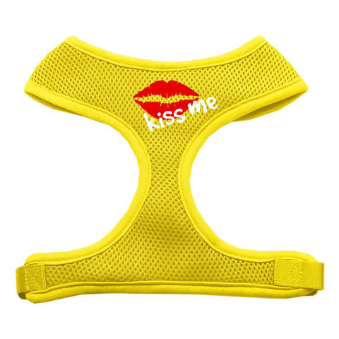 Kiss Me Soft Mesh Harnesses Yellow Extra Large