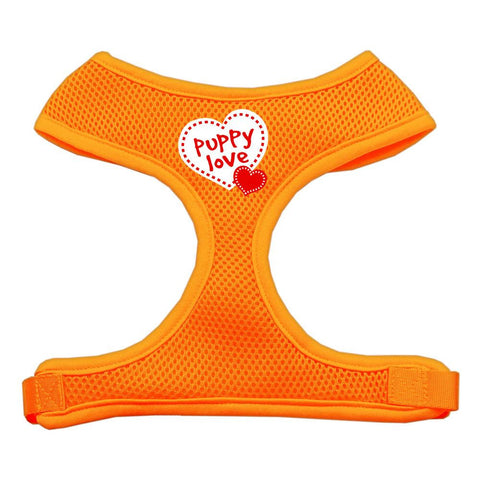 Puppy Love Soft Mesh Harnesses Orange Small