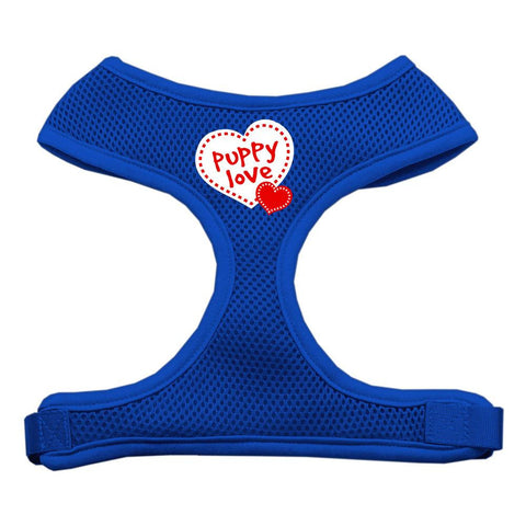 Puppy Love Soft Mesh Harnesses Blue Extra Large