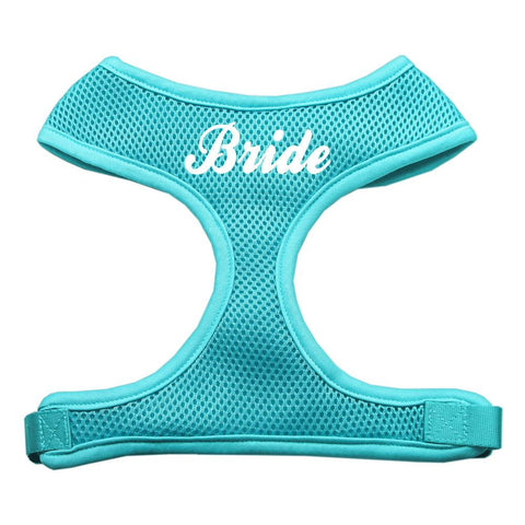 Bride Screen Print Soft Mesh Harness Aqua Small