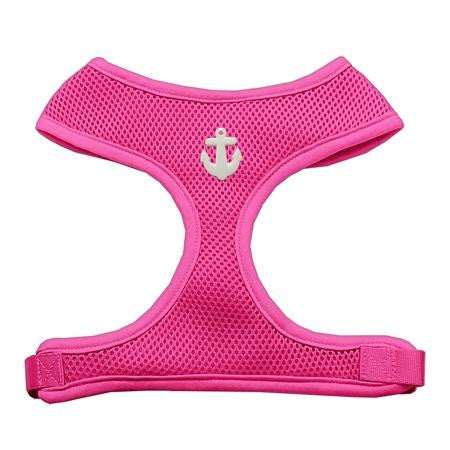 White Anchors Chipper Pink Harness Small