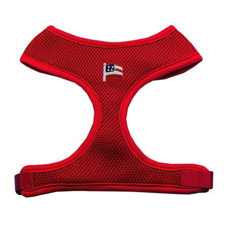 American Flag Chipper Red Harness Medium