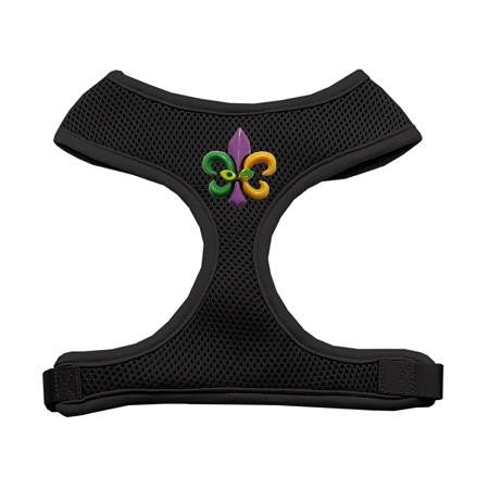 Mardi Gras Fleur de Lis Chipper Black Harness Small