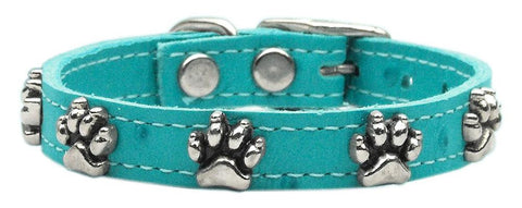 Faux Ostrich Paw Leather Turquoise 24