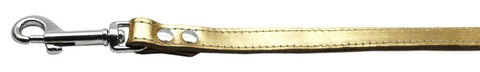 Fashionable Leather Leash Gold 1-2'' Wide