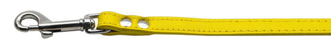 Fashionable Leather Leash Yellow 3-4'' Wide