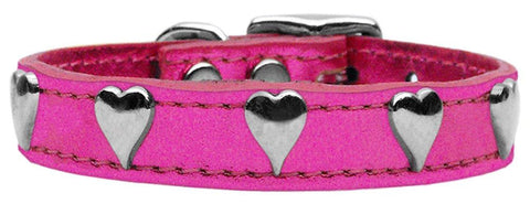 Metallic Heart Leather Pink MTL 12