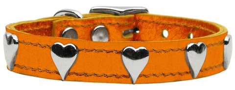 Metallic Heart Leather Metallic Orange 14