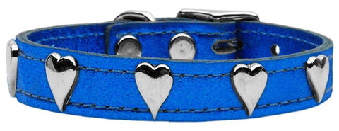 Metallic Heart Leather Blue MTL 16