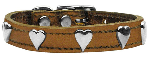 Metallic Heart Leather Bronze 16