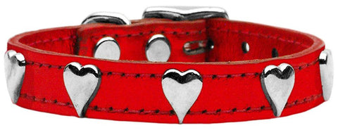 Metallic Heart Leather Red MTL 18