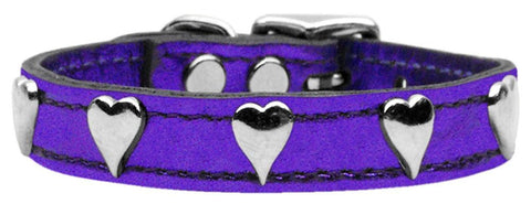 Metallic Heart Leather Purple MTL 22