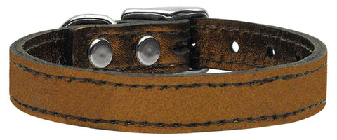 Plain Metallic Leather Bronze 14