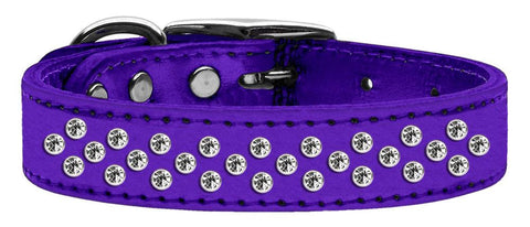 Sprinkles Clear Crystal Metallic Leather Purple 18