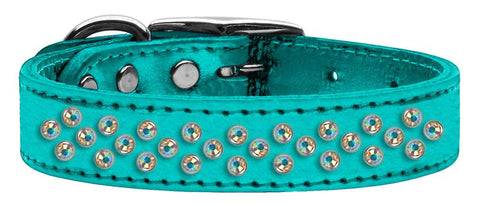 Sprinkles AB Crystal Metallic Leather Turquoise 16